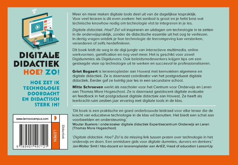 Achterkant van Digitale didactiek. Hoe? Zo!