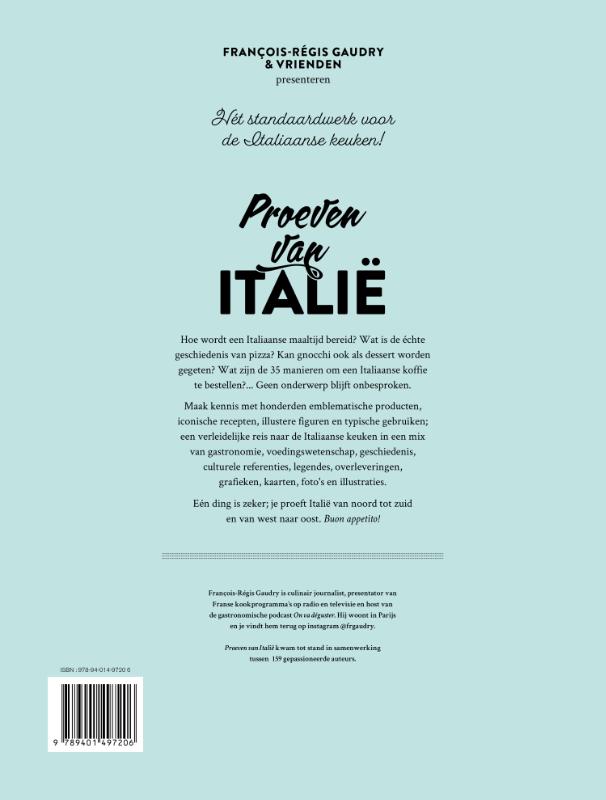 Achterkant van Proeven van Italië