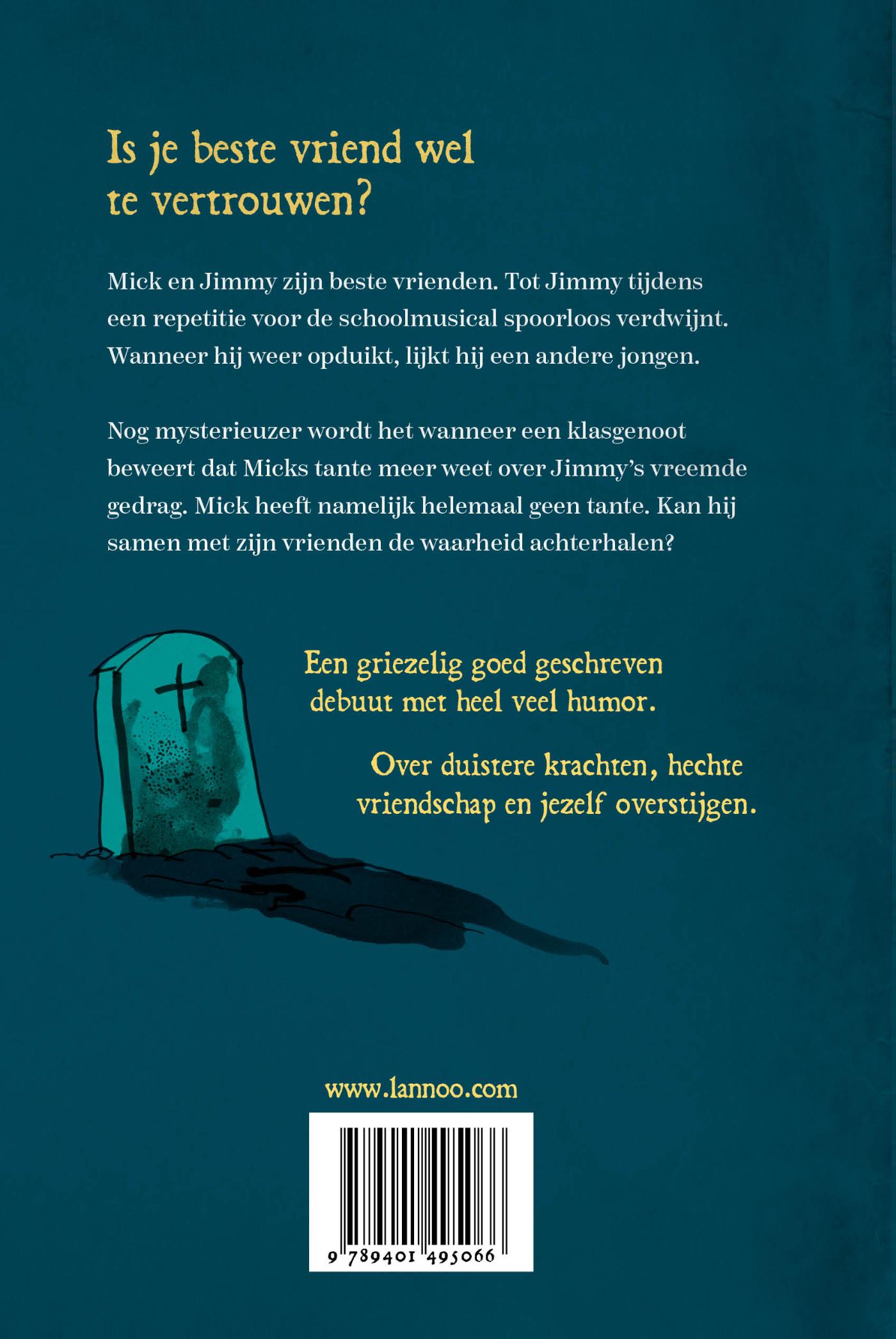 Achterkant van Zombies op school