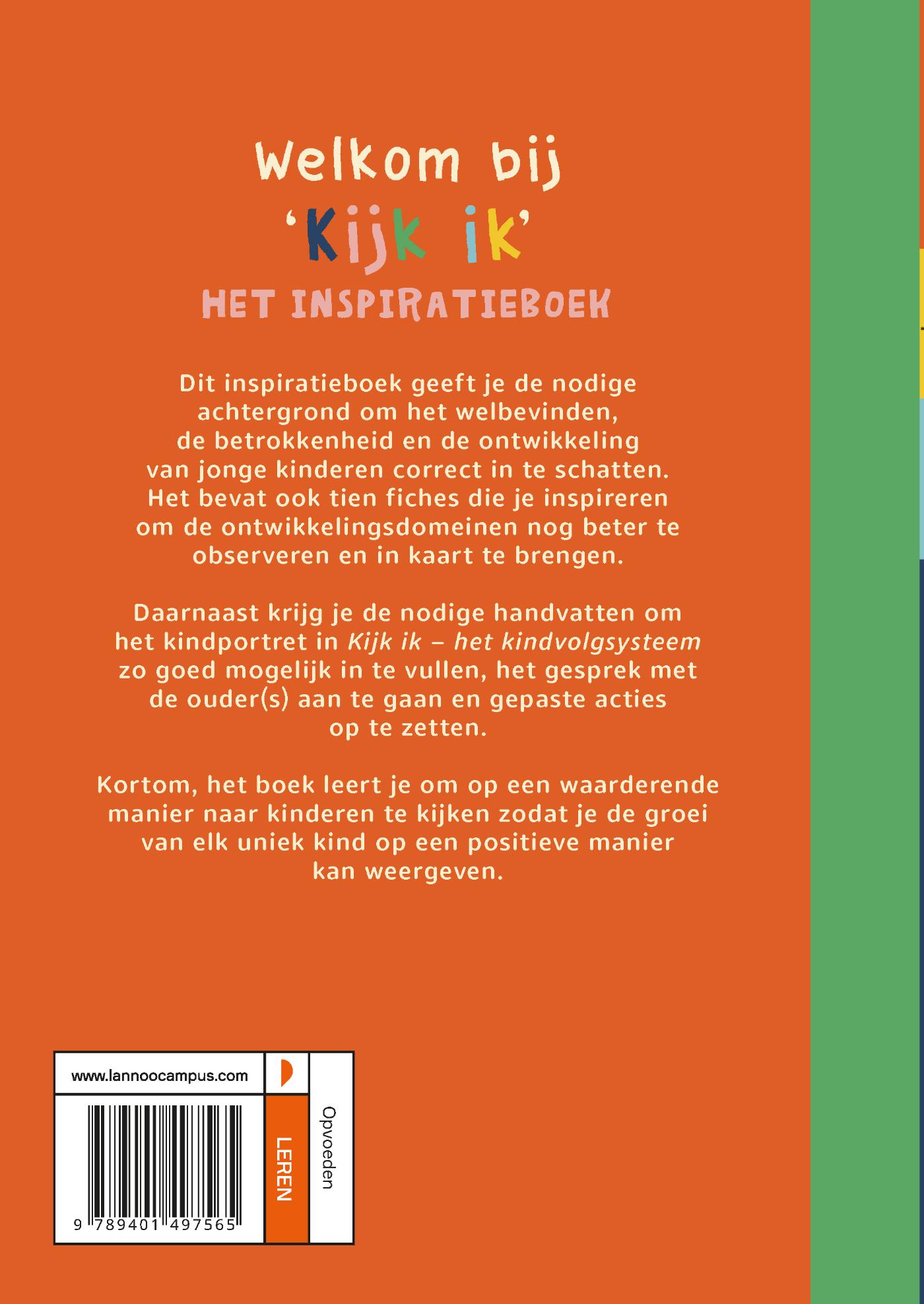 Achterkant van Kijk ik - inspiratieboek