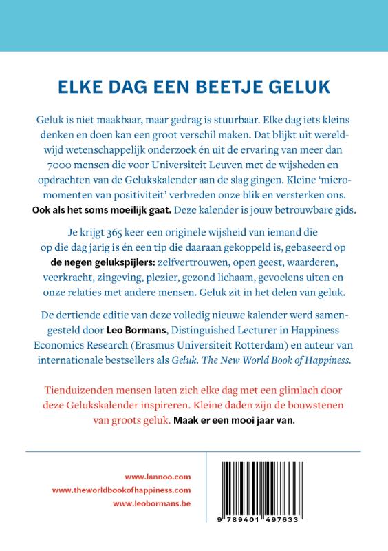 Achterkant van Een jaar vol geluk 2025