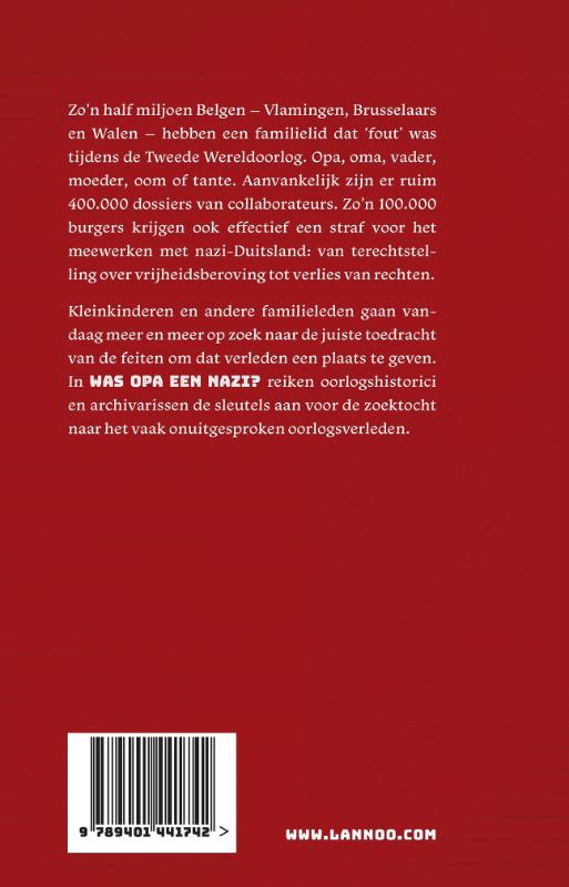 Achterkant van Was opa een nazi?