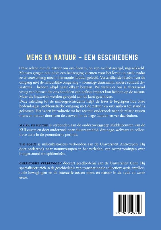 Achterkant van Mens en natuur