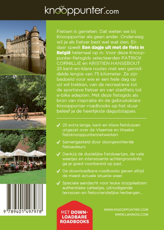 Achterkant van Knooppunter Een dagje uit met de fiets in België