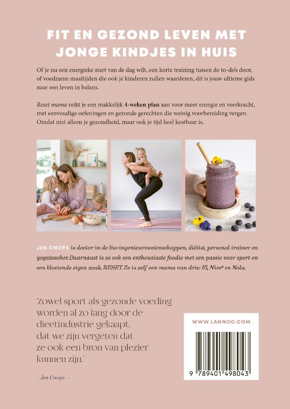 Achterkant van Reset mama