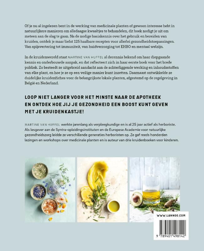 Achterkant van De kruidenapotheek