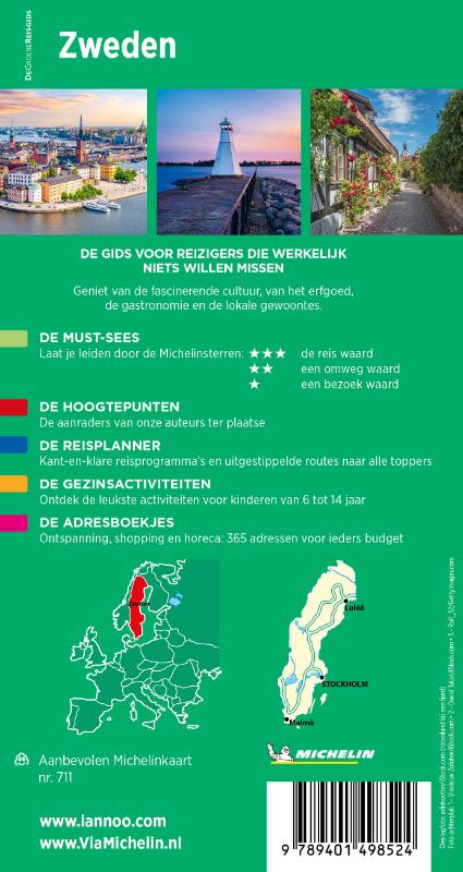Achterkant van Zweden