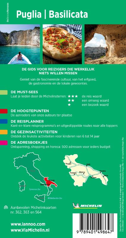 Achterkant van Puglia Basilicata