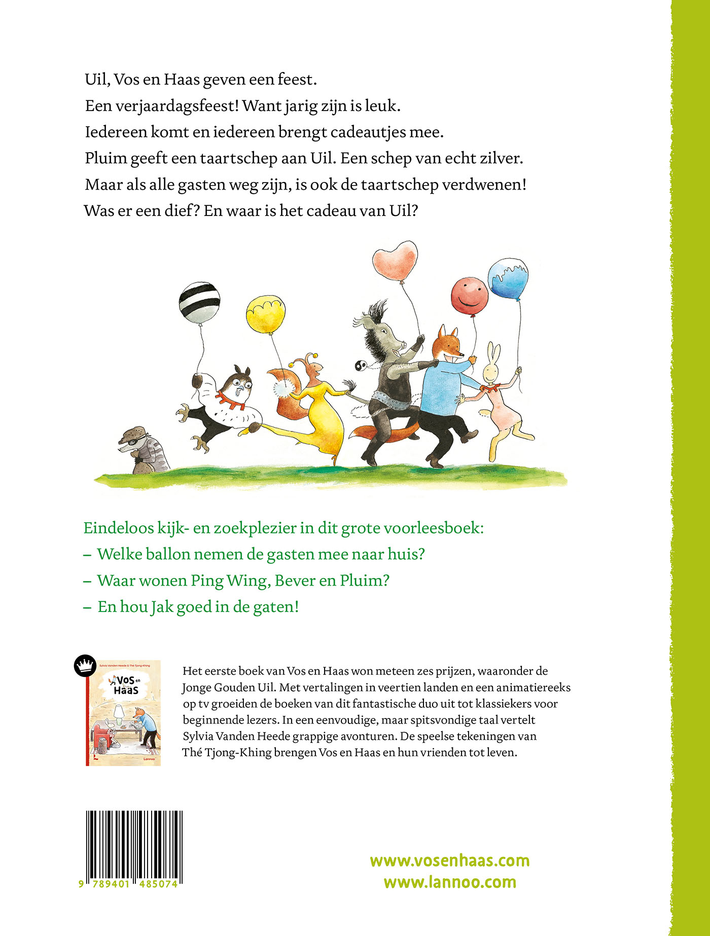 Achterkant van Waar is het cadeau?