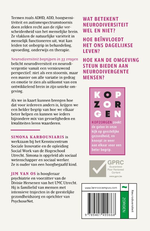 Achterkant van Neurodiversiteit begrijpen