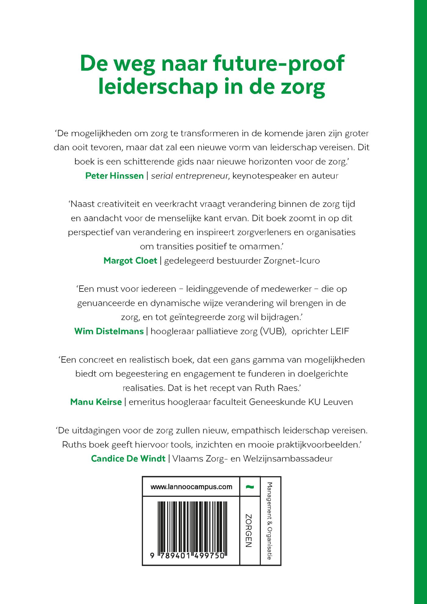 Achterkant van Omgaan met verandering in de zorgsector