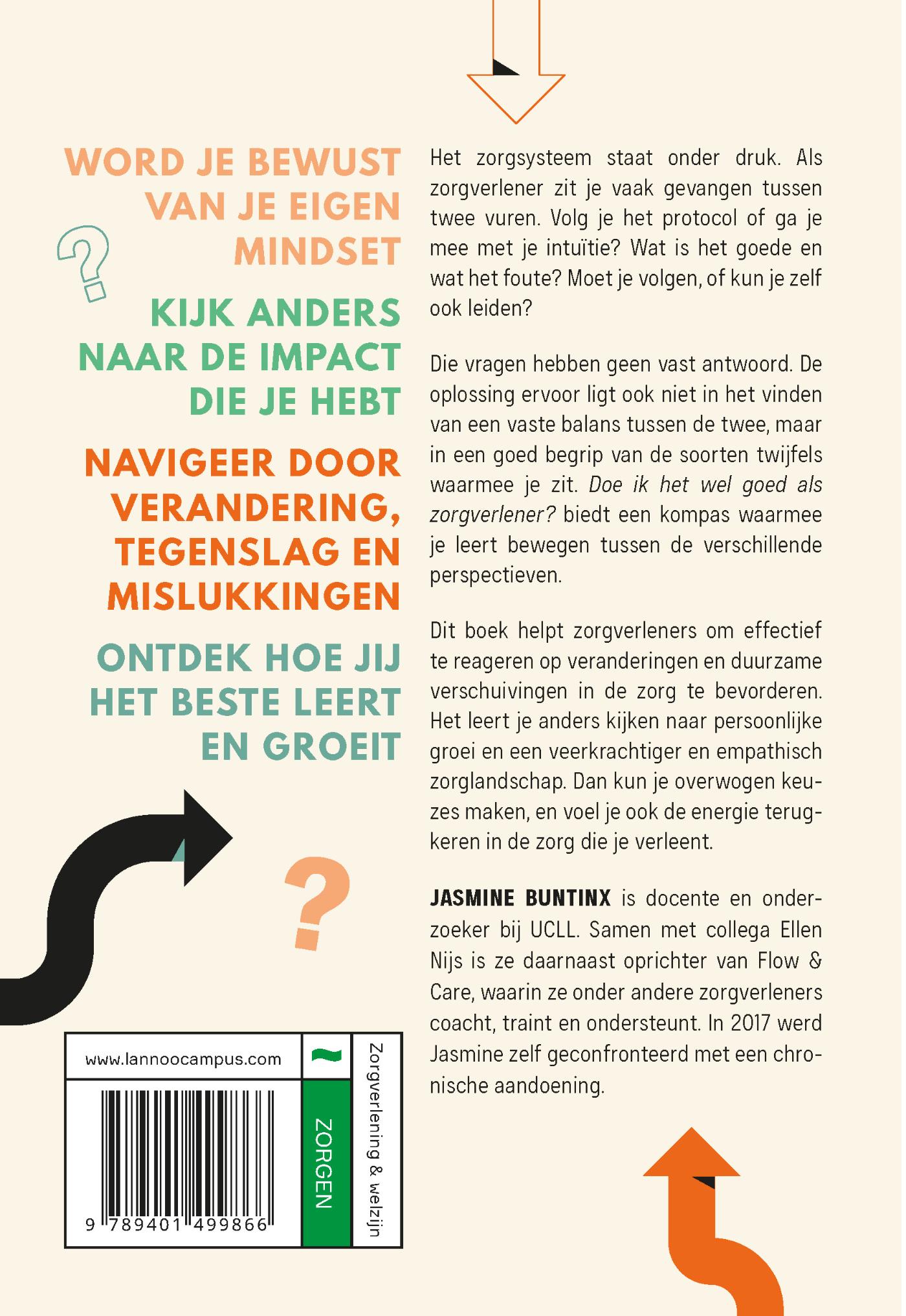 Achterkant van Doe ik het wel goed als zorgverlener?