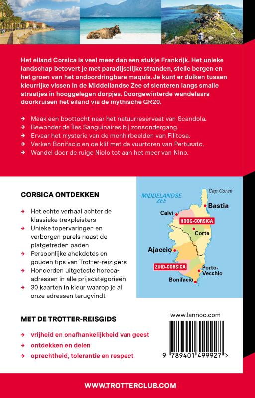 Achterkant van Corsica