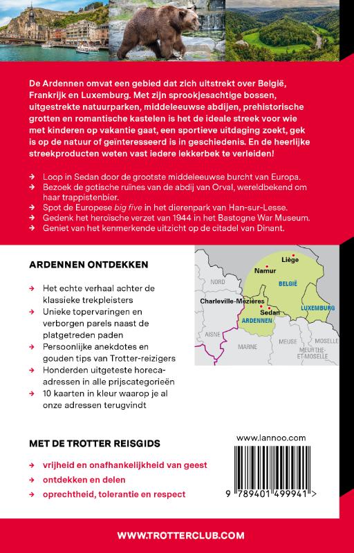 Achterkant van Ardennen