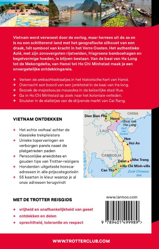 Achterkant van Vietnam