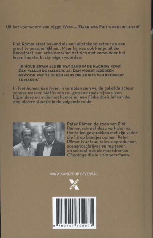 Achterkant van Piet Romer