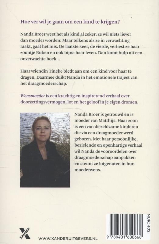 Achterkant van Wensmoeder