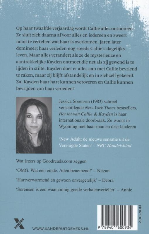 Achterkant van Het lot van Callie en Kayden