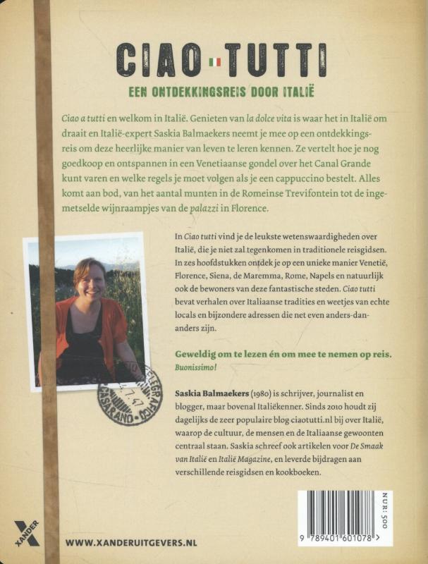 Achterkant van Ciao tutti