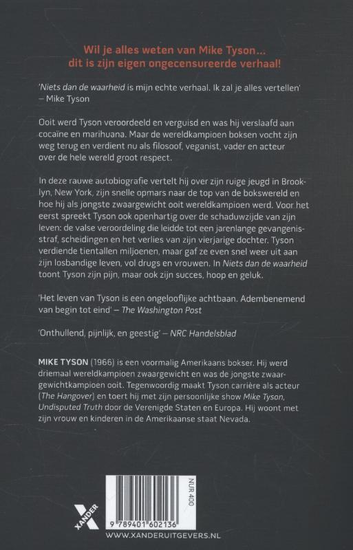 Achterkant van Niets dan de waarheid