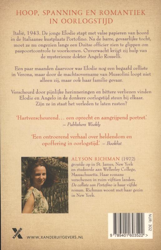 Achterkant van De celliste van Portofino