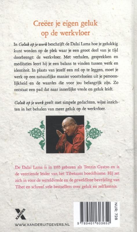 Achterkant van Geluk op je werk