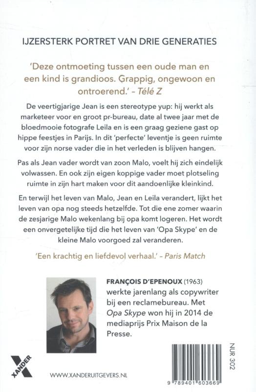 Achterkant van Opa Skype