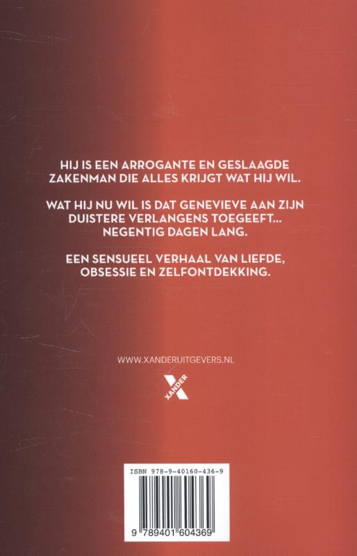 Achterkant van Negentig dagen genevieve
