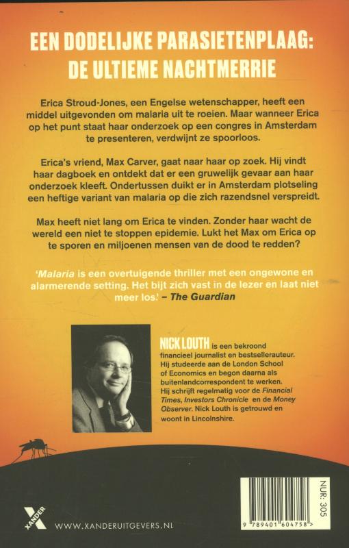 Achterkant van Malaria