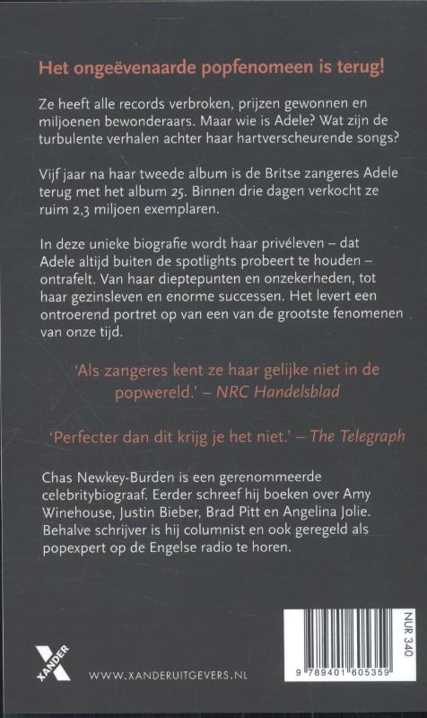 Achterkant van Adele