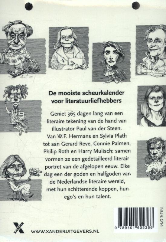 Achterkant van Steen's schrijverskalender 2017