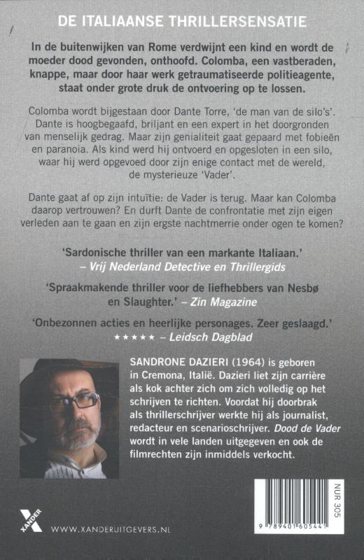 Achterkant van Dood de vader
