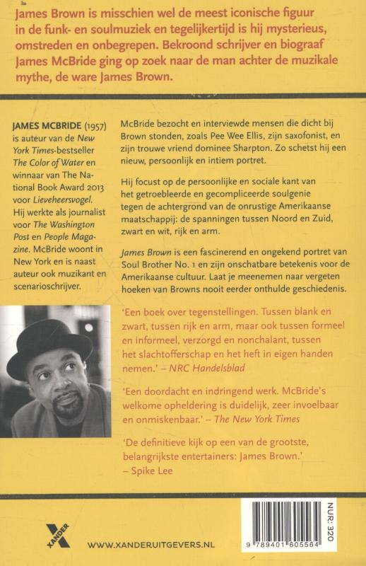 Achterkant van James Brown