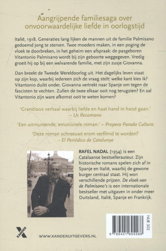 Achterkant van De vloek van de Palmisano's