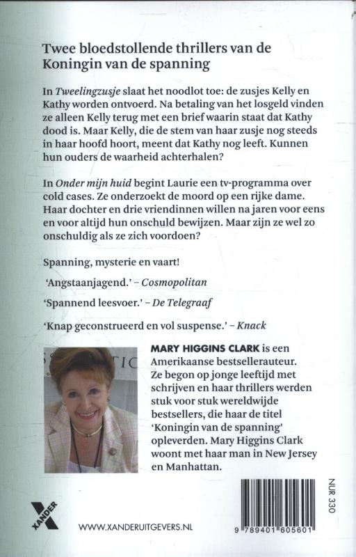 Achterkant van Tweelingzusje ; Onder mijn huid