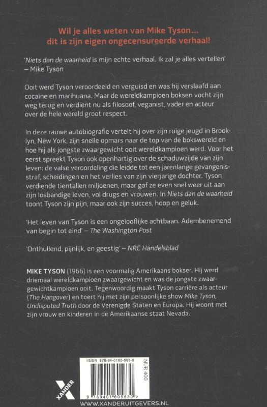 Achterkant van Niets dan de waarheid