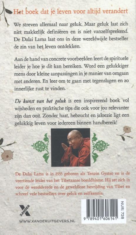 Achterkant van De kunst van het geluk