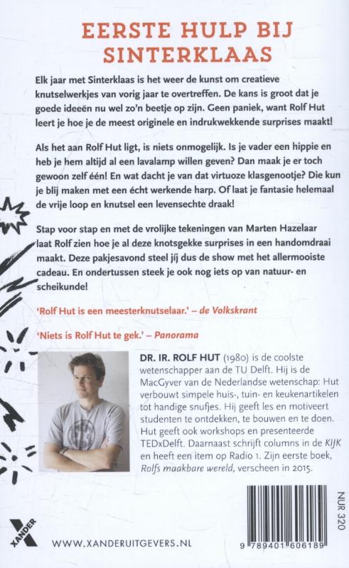 Achterkant van Knotsgekke surprises om zelf te maken