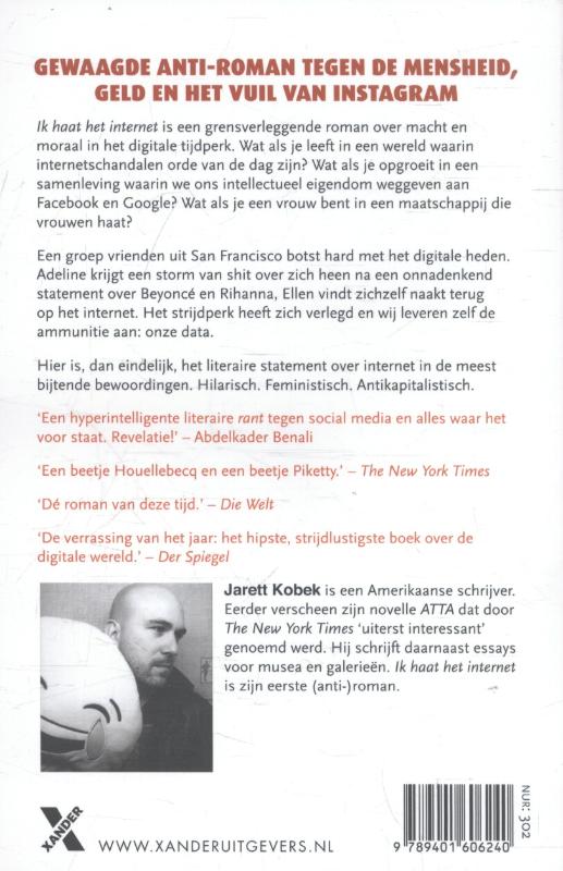 Achterkant van Ik haat het internet