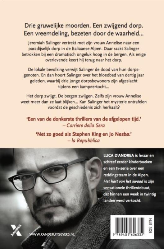Achterkant van Het hart van het kwaad