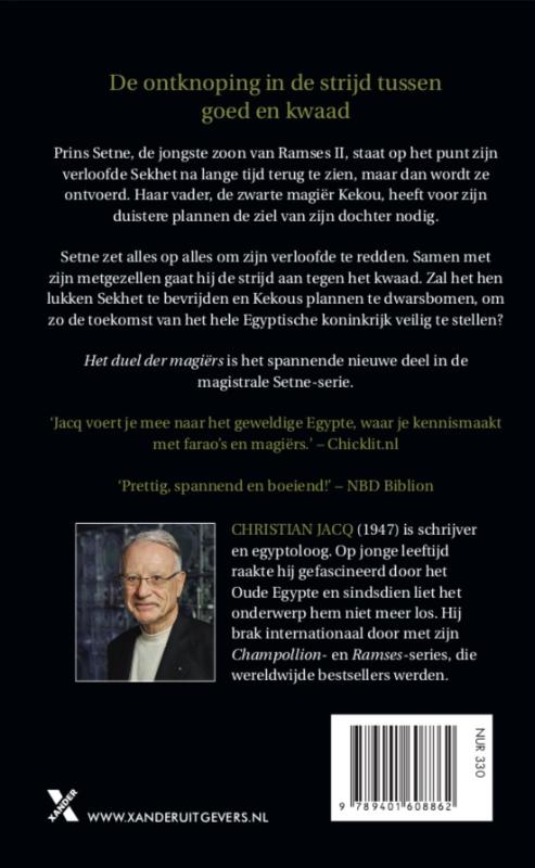 Achterkant van Het duel der magiers
