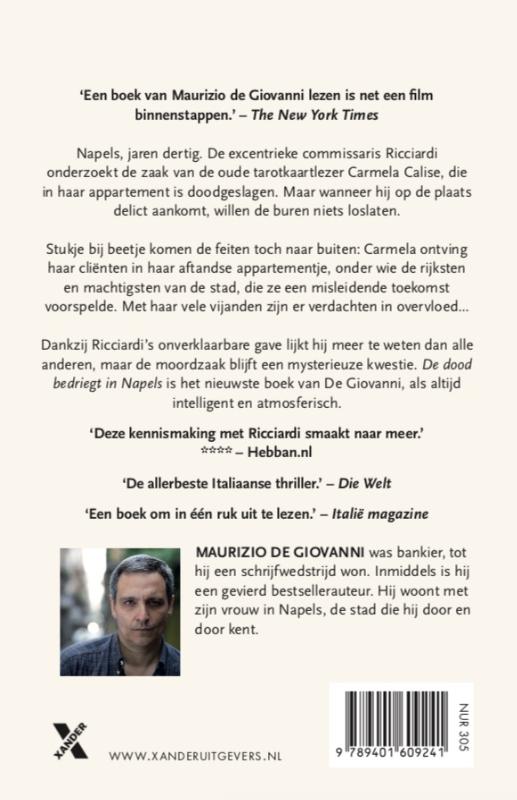Achterkant van De dood bedriegt in Napels