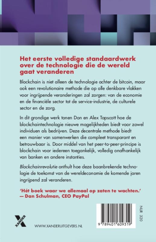 Achterkant van Blockchainrevolutie