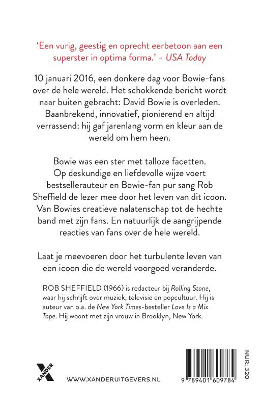 Achterkant van Bowie