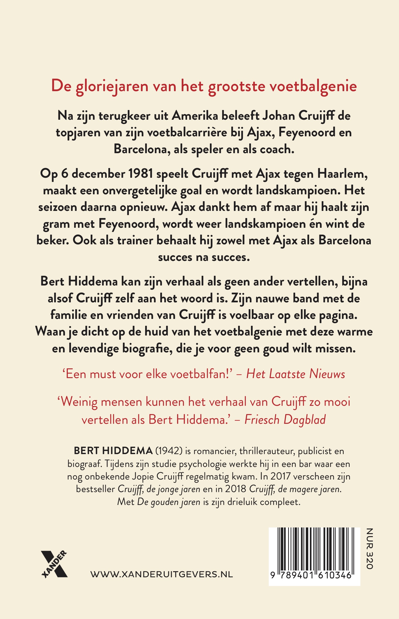 Achterkant van Cruijff! De gouden jaren 1982-1996