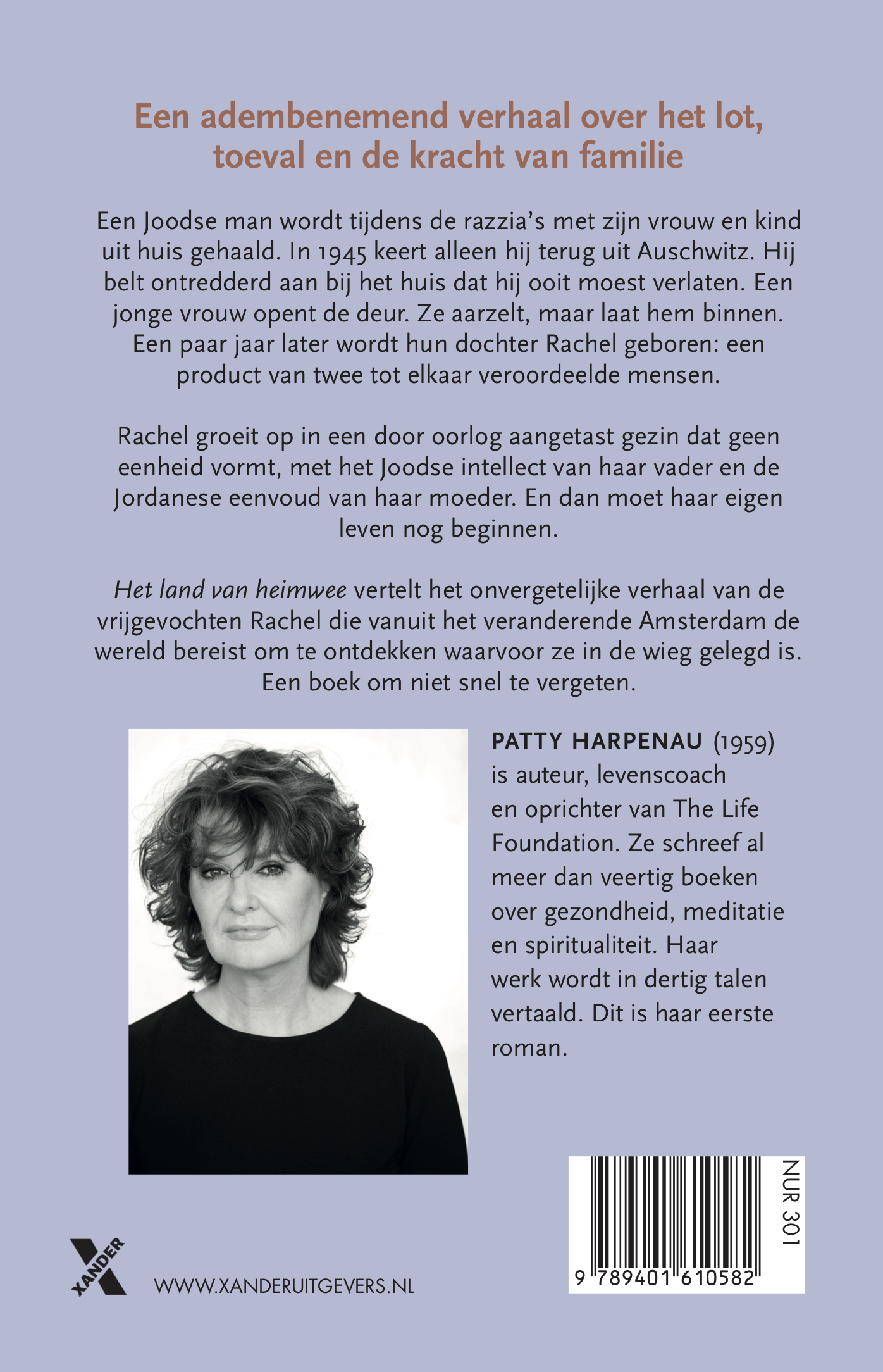Achterkant van Het land van heimwee