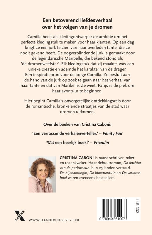 Achterkant van De dromenweefster