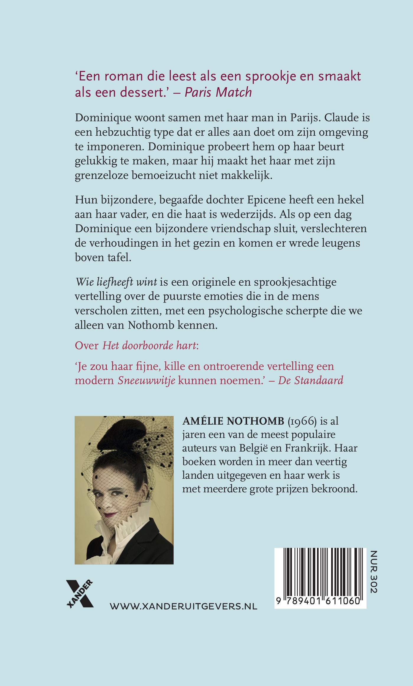 Achterkant van Wie liefheeft wint
