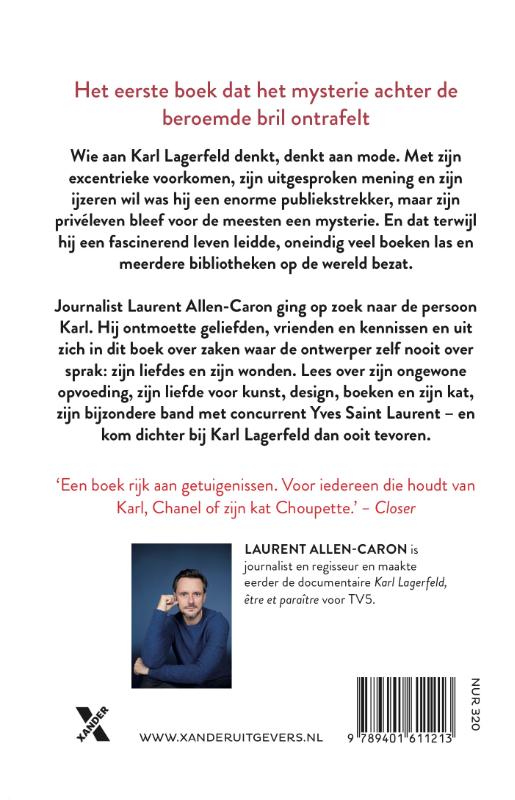 Achterkant van Karl Lagerfeld