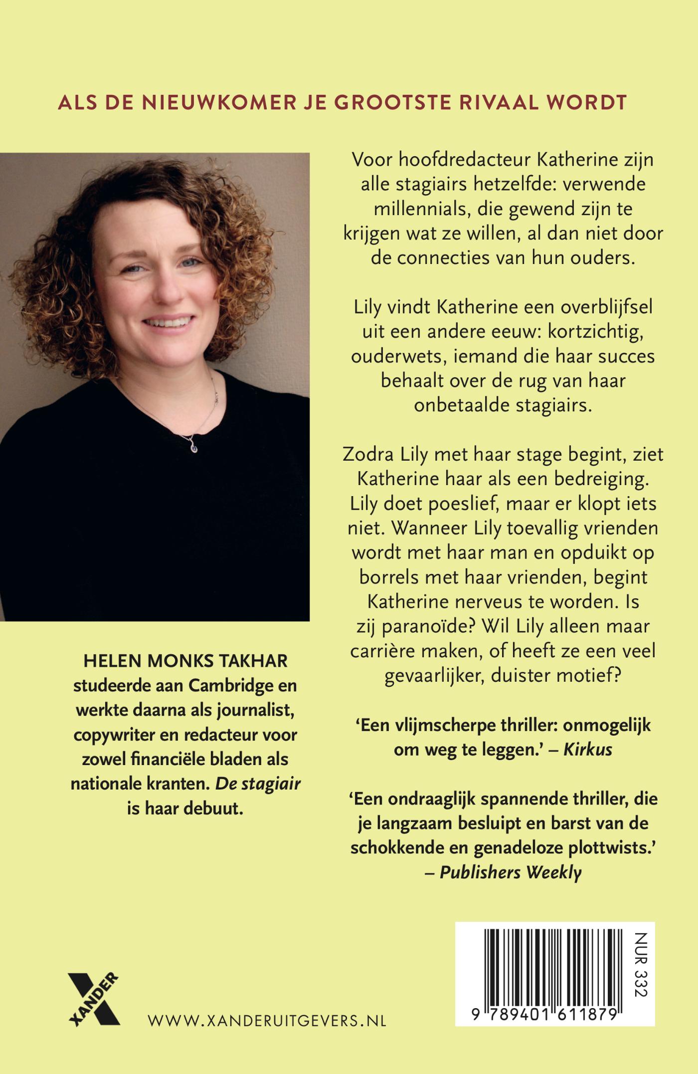 Achterkant van De stagiair